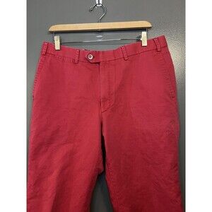 Hiltl Pants Mens 34 Red Cosimo HSP Sar Dress Chino Trousers Size 52 Smart Casual